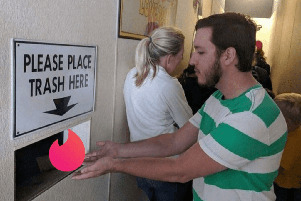man-put-tinder-app-on-trash